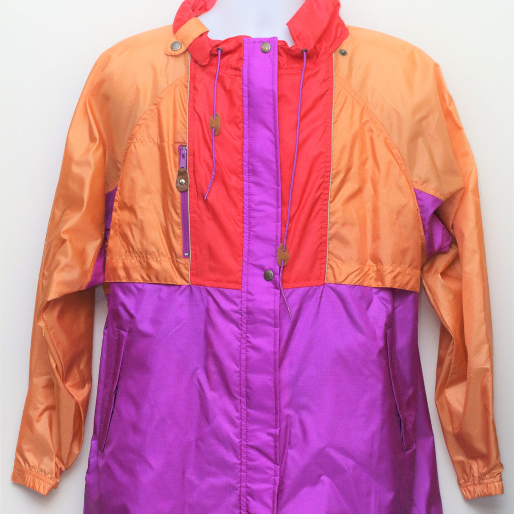 90's Vintage "REEBOK" Color Block Windbreaker